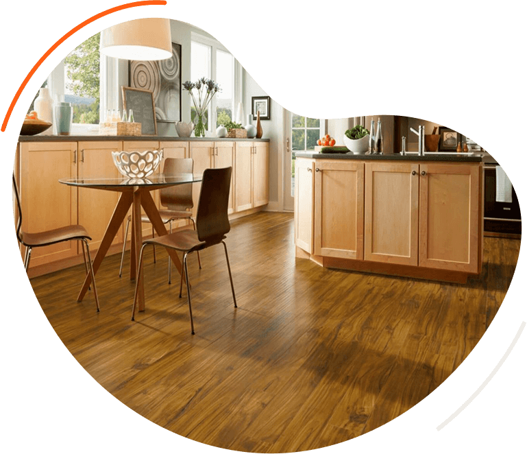 Simple Kitchen Laminate Flooring Dubai