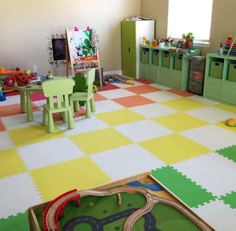 Stylish Kids Rubber Flooring Room